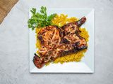 Half boneless chicken plate