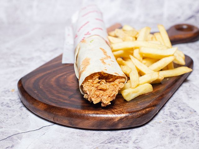 Twister Sandwich And Fries