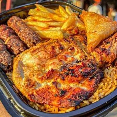 Kofta Meal With A Quarter Chicken Breast