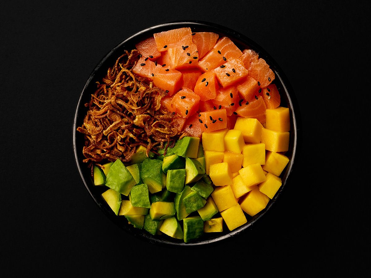 Poke Bowl Salmon White Rice