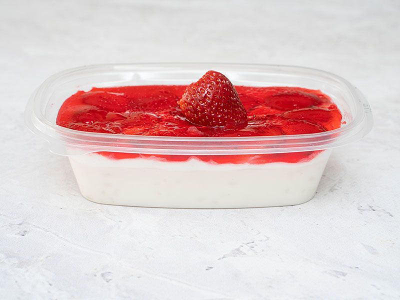 Strawberry Rice Pudding
