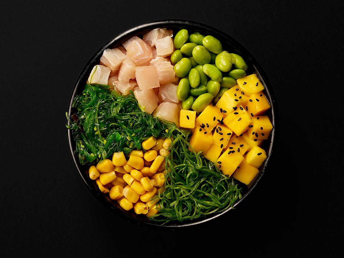 Poke Bowl White Fish White Rice
