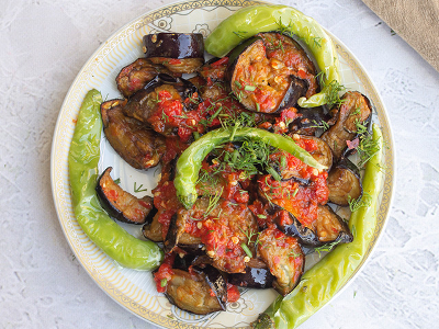 Pickled Eggplant Platter
