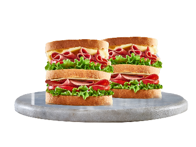 Smoked Beef Club Sandwich