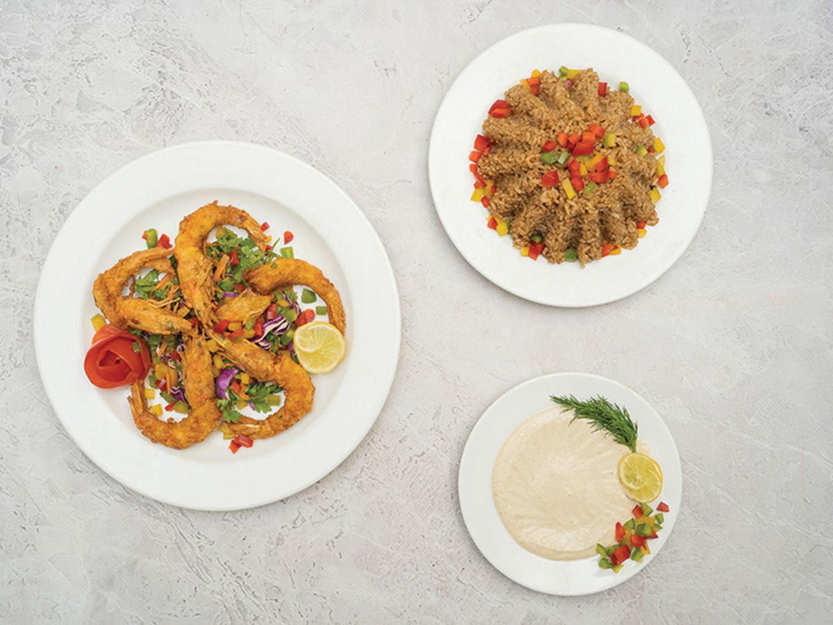 Fish Fillet With Shrimp Meal