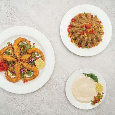 Fish Fillet With Shrimp Meal