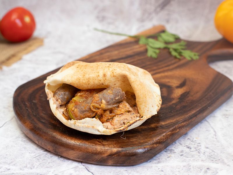 Foul With Oriental Sausage Sandwich