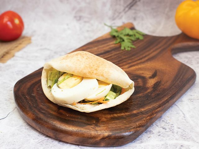 Boiled Egg Potatoes Sandwich