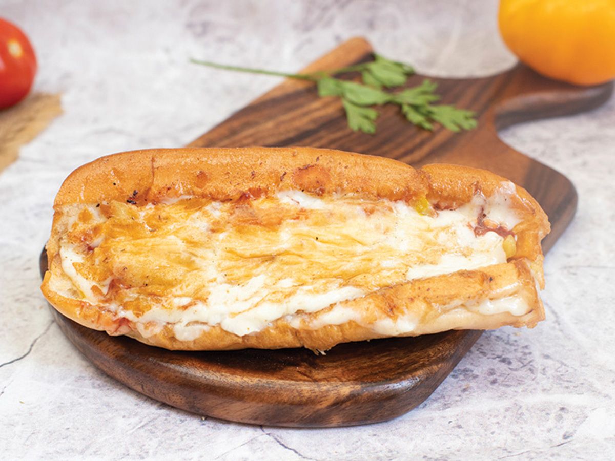 Omelette With Vegetables Sandwich