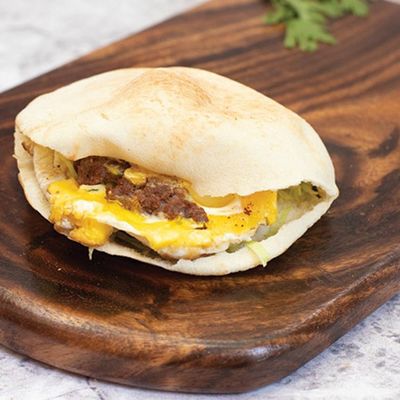 Egg With Oriental Sausage Sandwich