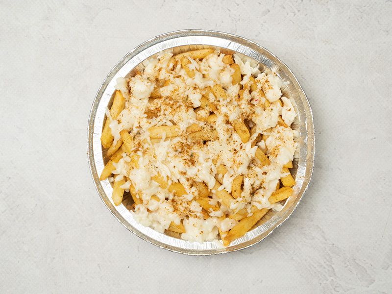 French Fries With Mozzarella Cheese Packet
