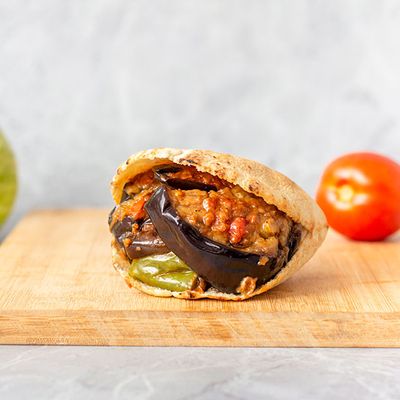 Fried eggplant sandwich