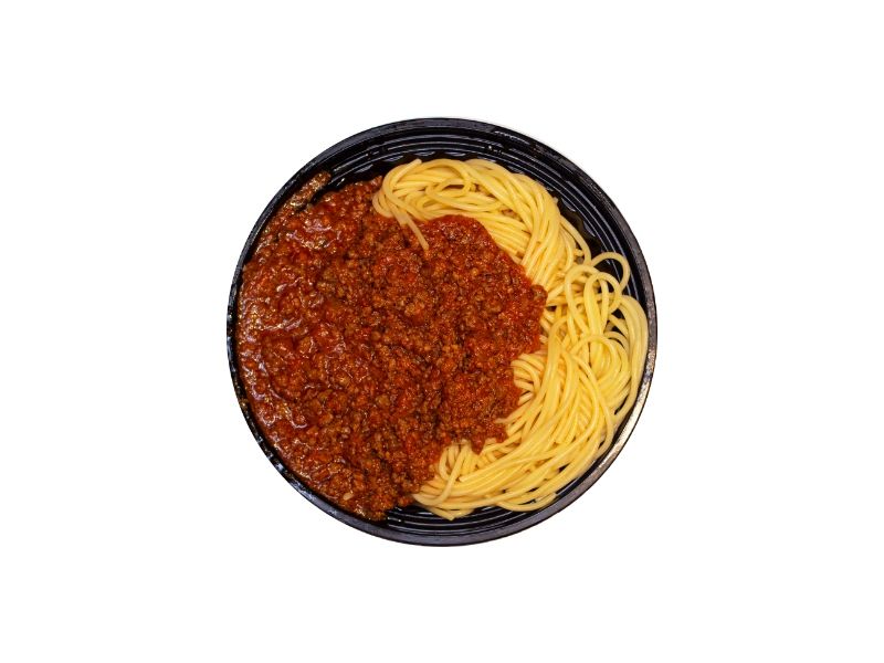 Bolognese Pasta Mined Meat With Red Sauce