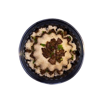 أرز أبيض مع كبدة