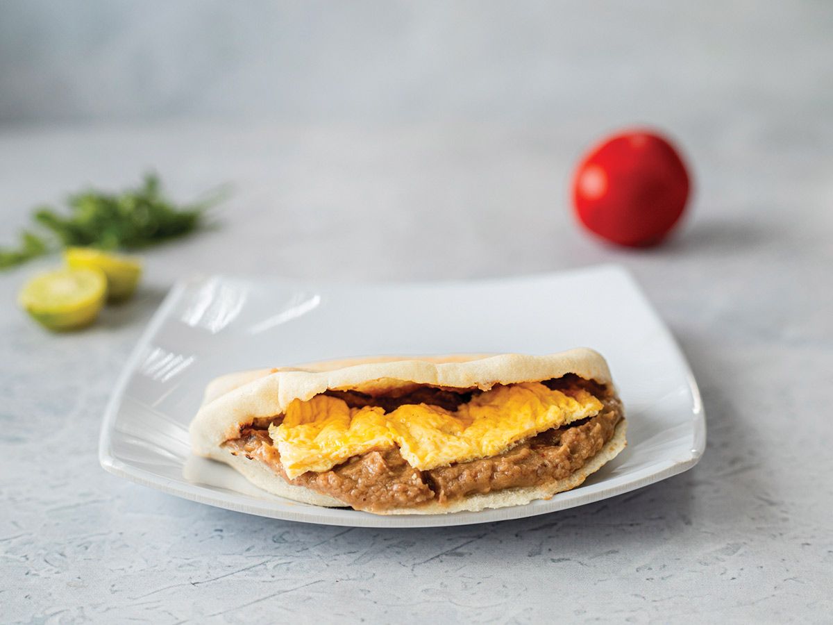 Foul With Fried Eggs Sandwich