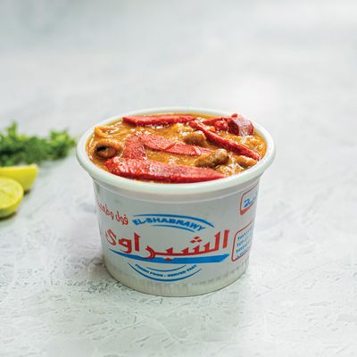 فول مع صندوق سجق