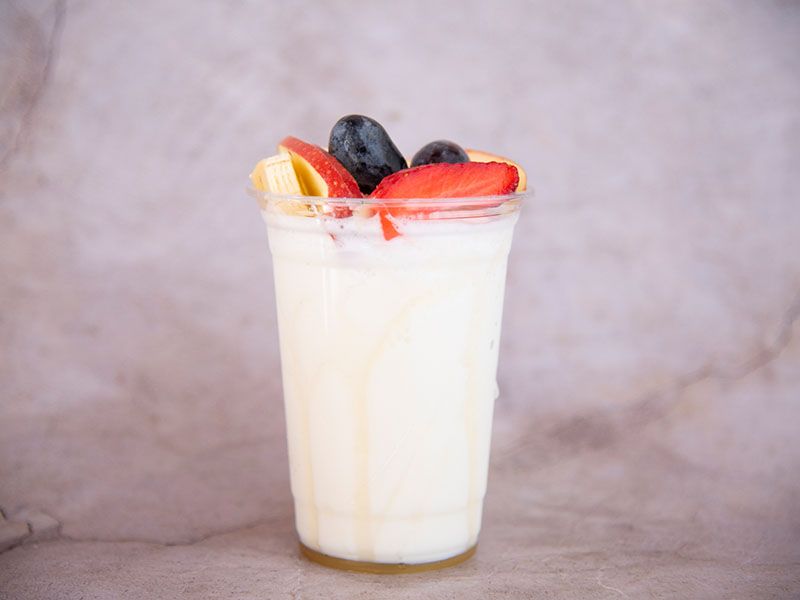 Yogurt Fruit Pieces ِAnd Honey