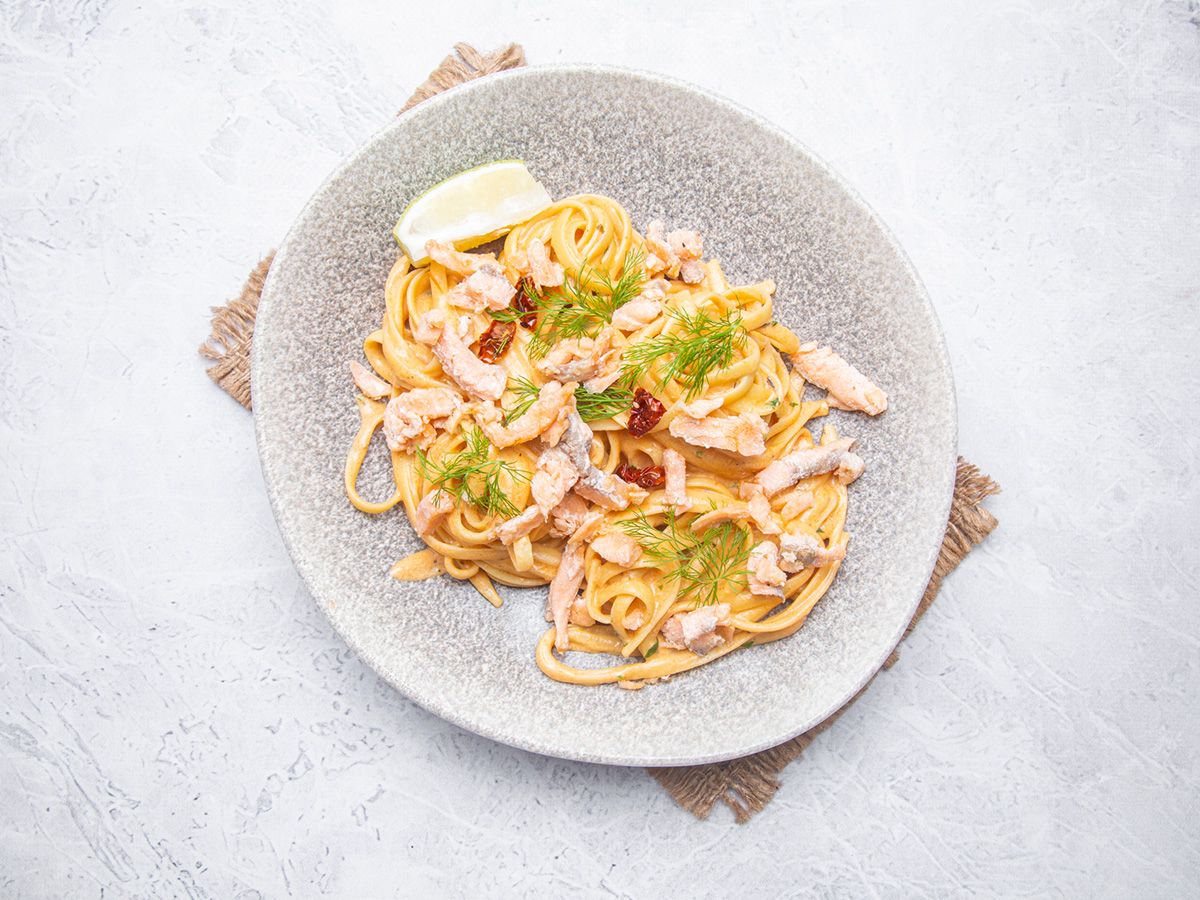 Pasta Salmon And Shrimp