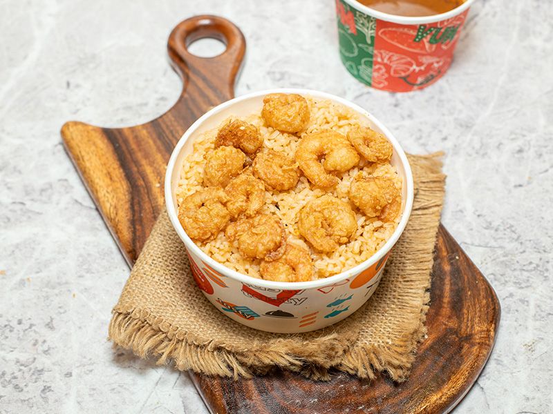 Shrimp Rice Platter