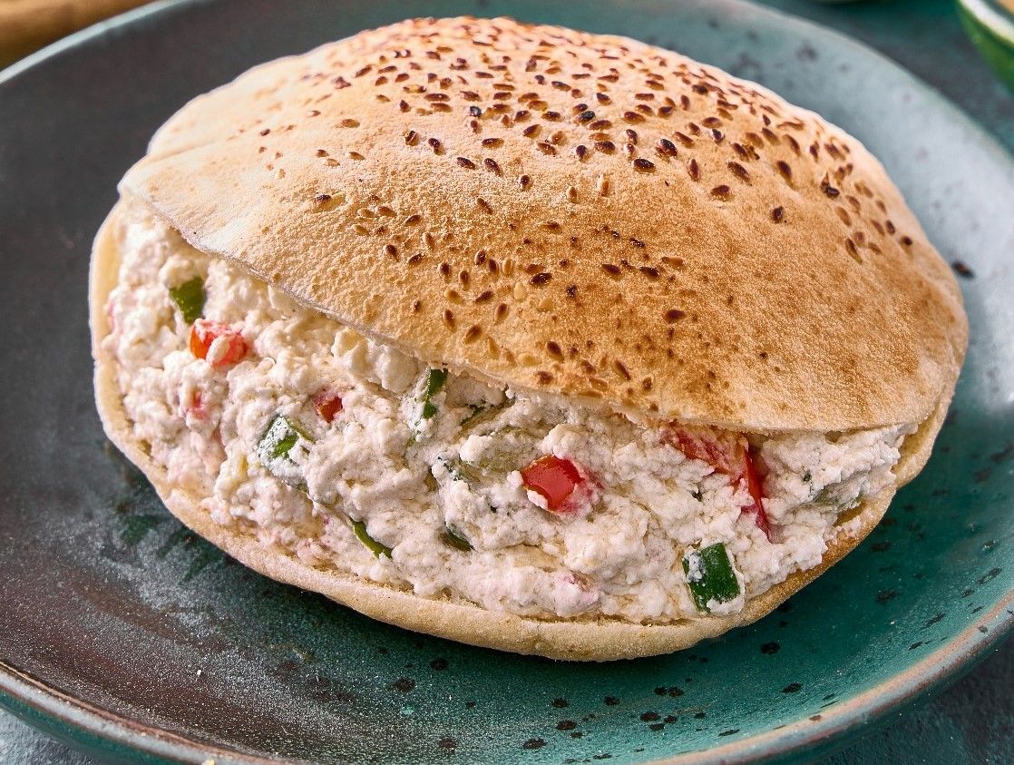 Feta Cheese With tomatoes Sandwich