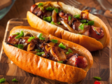 Mix cheese hot dog sandwich