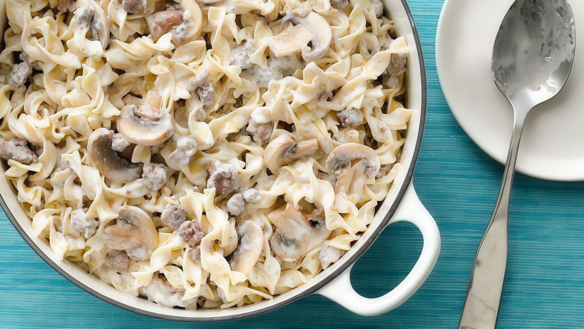 Mixed meats pasta