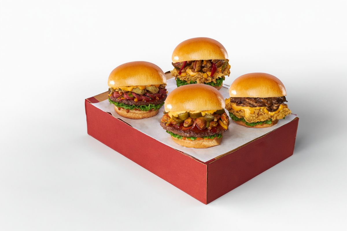 Brioche Mix Beef And Chicken Box 4 Sandwiches