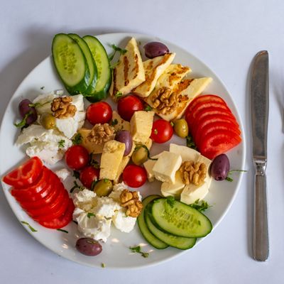 Oriental cheese platter
