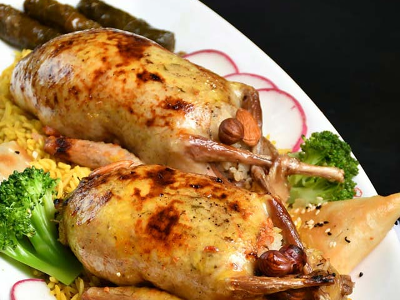 2 Stuffed Pigeon Pieces