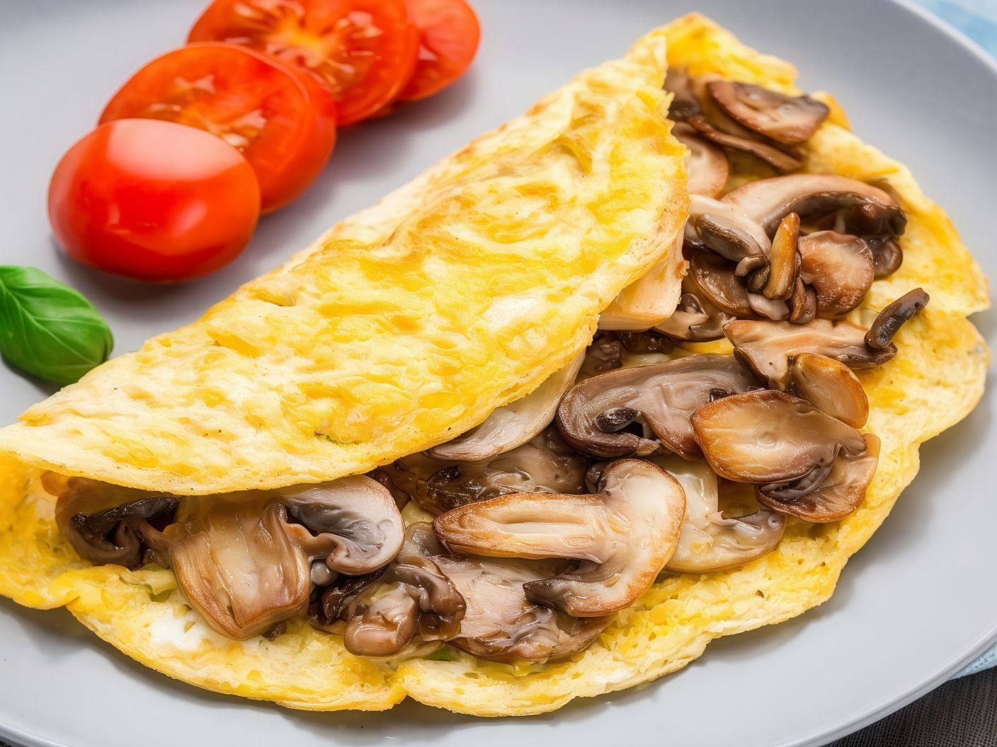 Mushroom omelette