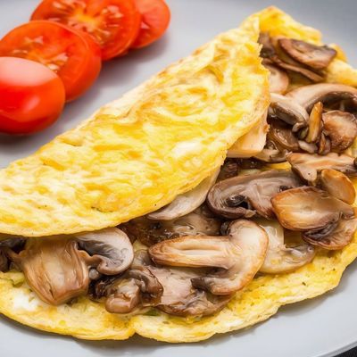 Mushroom omelette