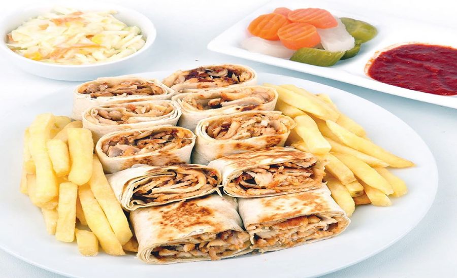 Extra Double Arabian Shawerma With Mushroom And Cheese