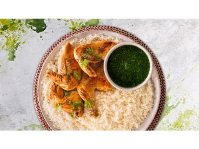 Molokhia With Chicken Platter