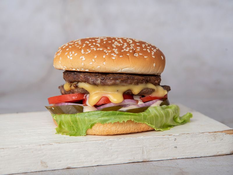 Double Cheese Burger Sandwich
