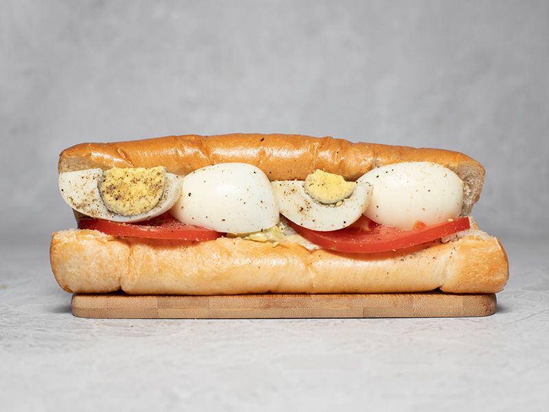 Boiled Eggs Sandwich