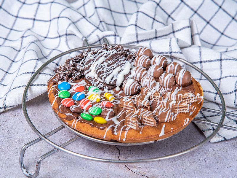 Waffle with Four Topping