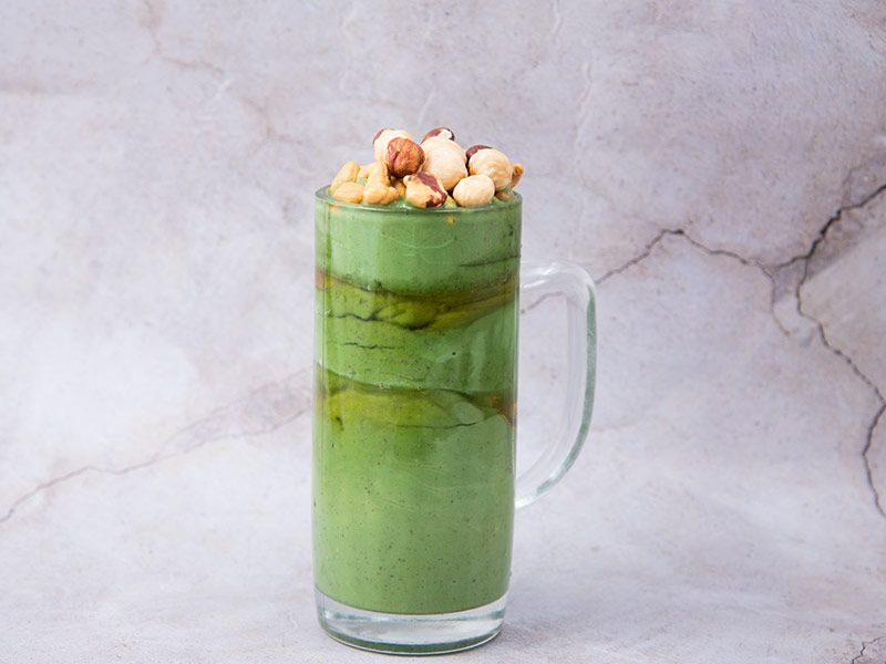 Avocado With Nuts Juice