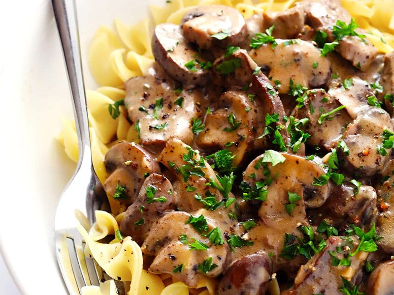 Creamy Beef Stroganoff Pasta