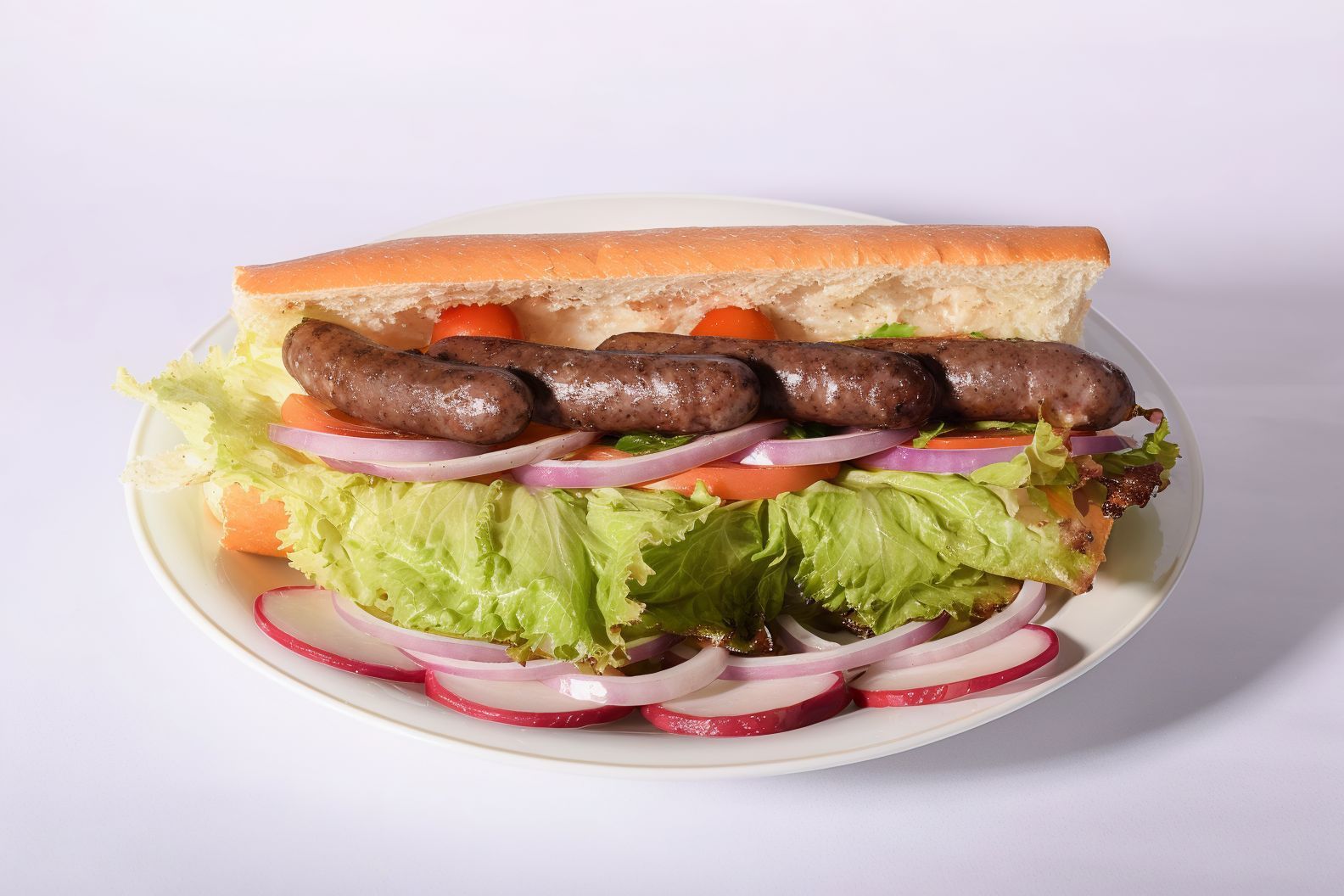 Grilled Sausage Sandwich