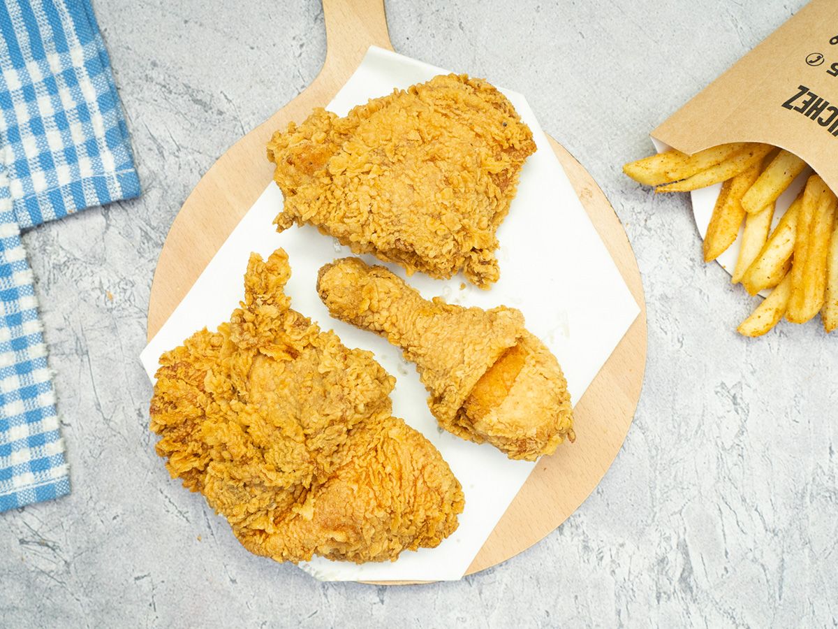3 Pieces Broasted Meal