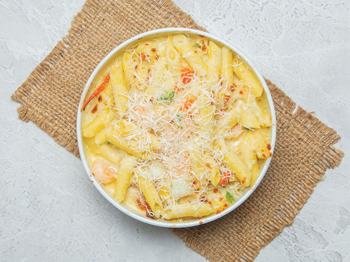 Oven Baked Pasta With Seafood