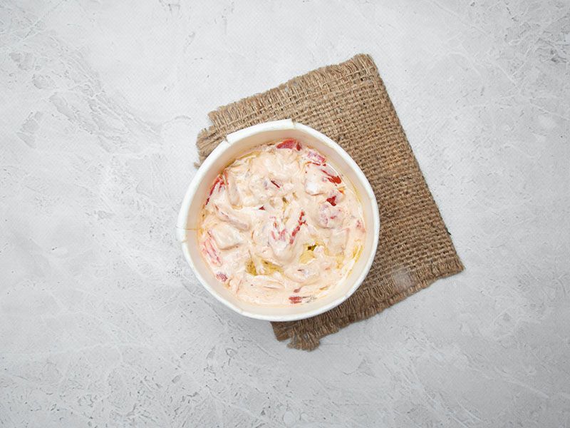 Cheese With Tomatoes And Tahini Box