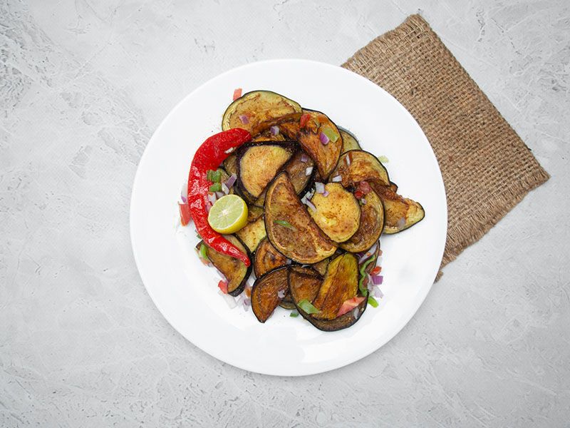 Fried Eggplant Platter