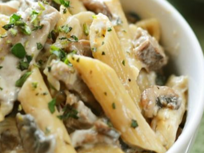 Beef White Sauce Pasta