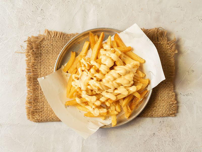Cheddar cheese fries