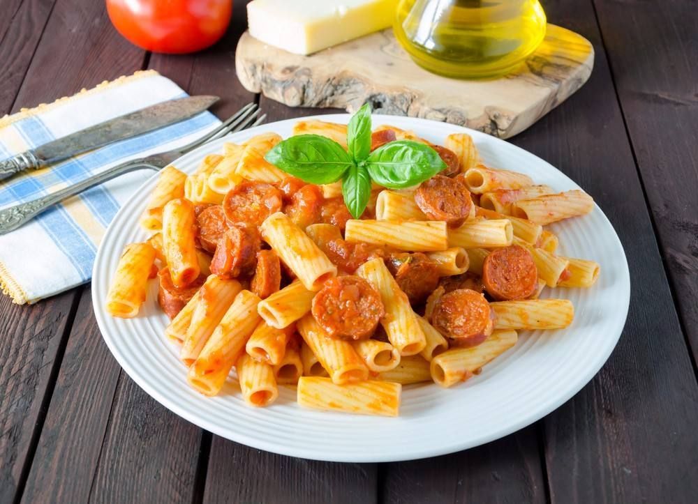 Oriental Sausage Pasta