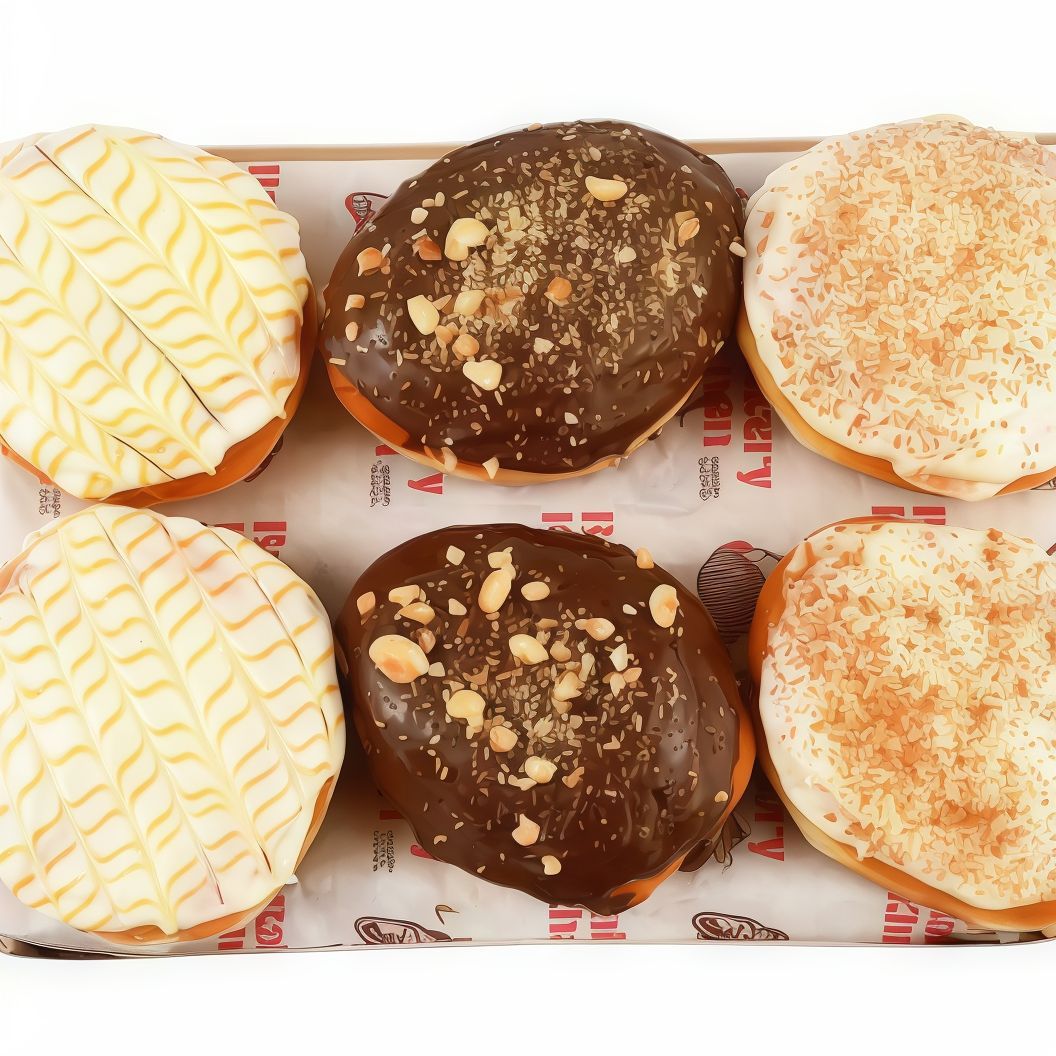 Mini Stuffed Donuts Box 6 pcs BK