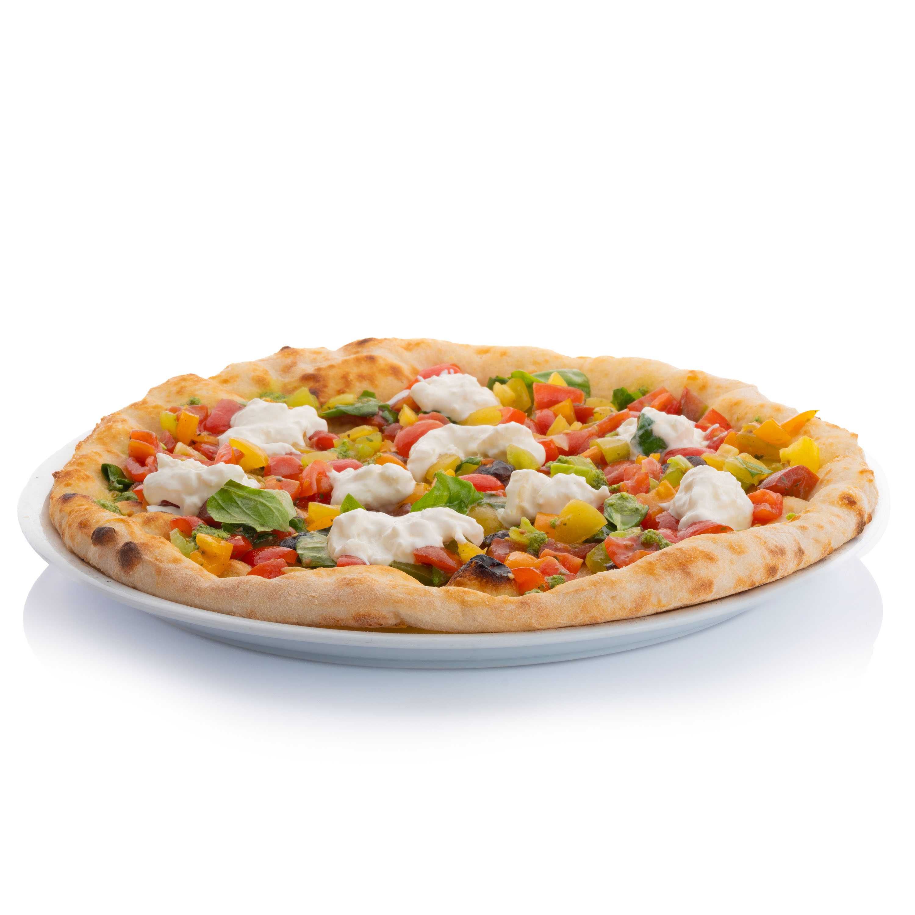 Pizza Marinated Tomatoes and Burrata