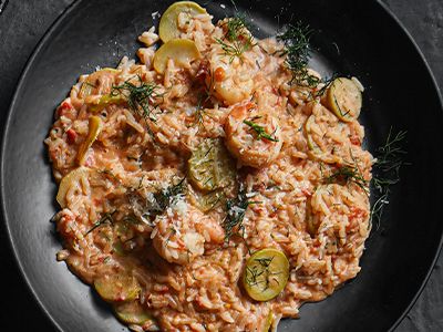 Shrimp Zucchini Risotto