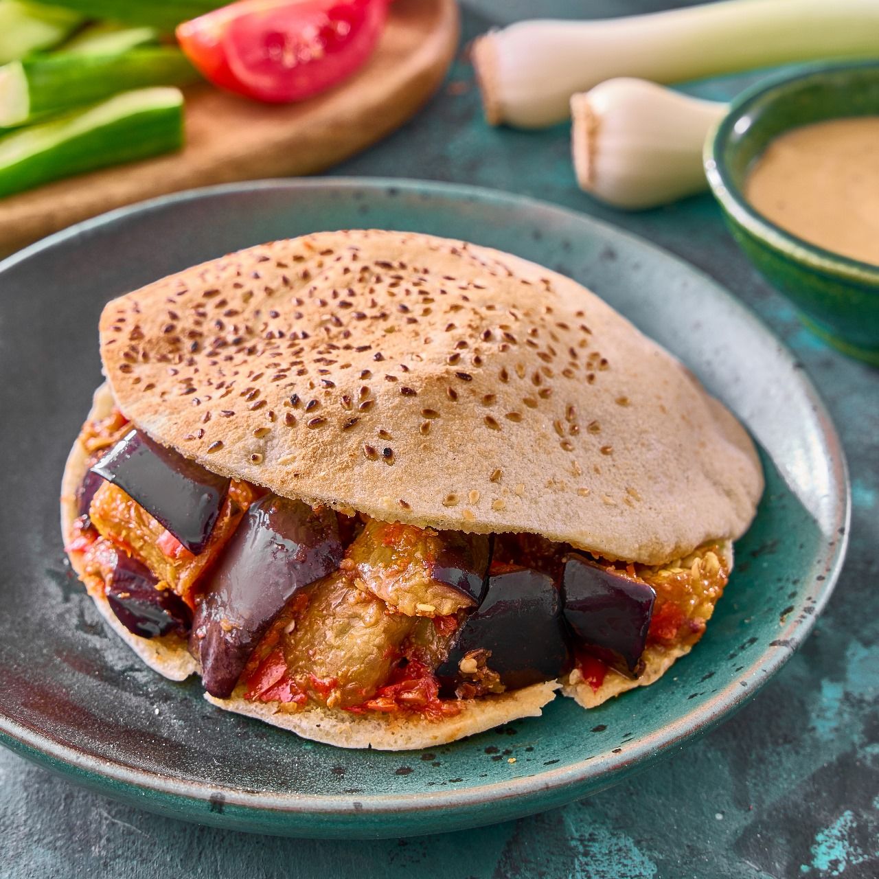Fried Eggplant Sandwich